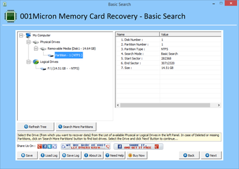 001Micron Memory Card Recovery screenshot 2