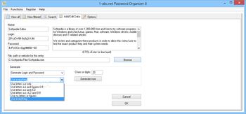 1-abc.net Password Organizer screenshot 4