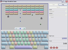 10 Finger BreakOut - Free Typing Game screenshot