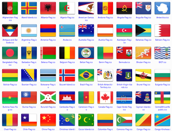 172 final country flag icons screenshot
