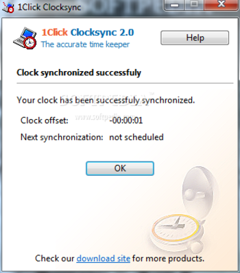 1Click Clocksync screenshot 2