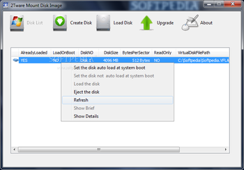 2Tware Mount Disk Image 2012 screenshot