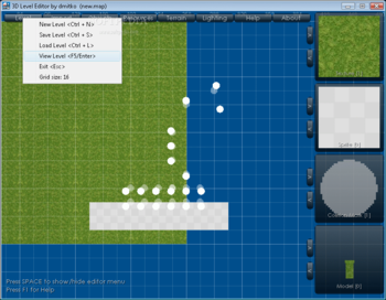3D Level Editor screenshot