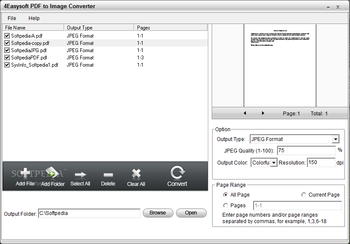 4Easysoft PDF to Image Converter screenshot