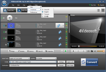 4Videosoft Blu-ray to MP3 Ripper screenshot 5