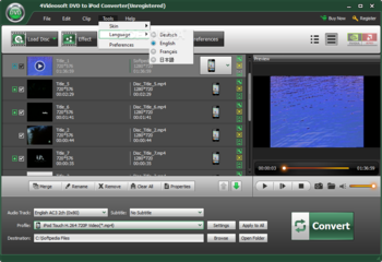 4Videosoft DVD to iPod Converter screenshot 5