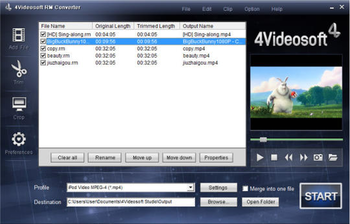 4Videosoft RM Converter screenshot