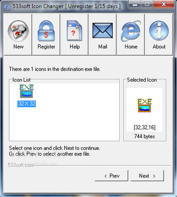 533soft Icon Changer screenshot 2