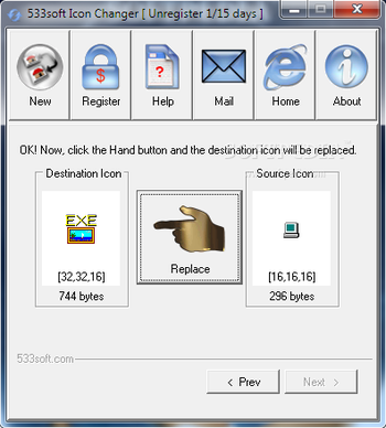 533soft Icon Changer screenshot 3