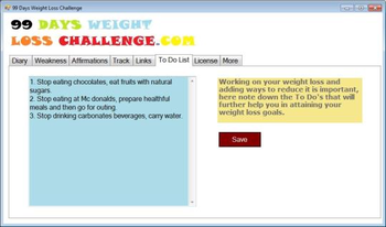99 Days Weight Loss Challenge screenshot