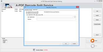 A-PDF Barcode Split Service screenshot 4