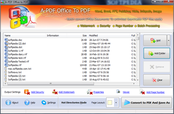 A-PDF Office to PDF screenshot 2