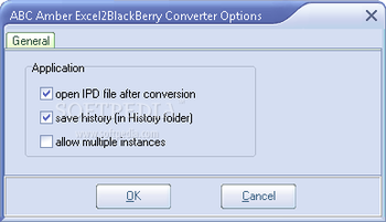 ABC Amber Excel2BlackBerry Converter screenshot 2