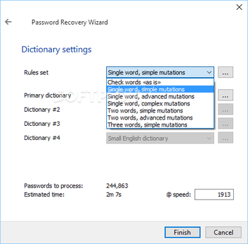 Accent OFFICE Password Recovery screenshot 5