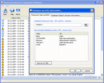 Access Password (TSAP) screenshot 2