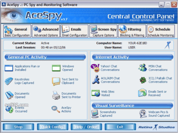 AceSpy Spy Software screenshot 2