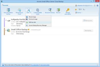 Acronis Small Office: Server Cloud Backup screenshot 5