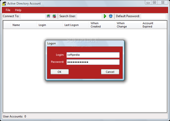 Active Directory Account screenshot