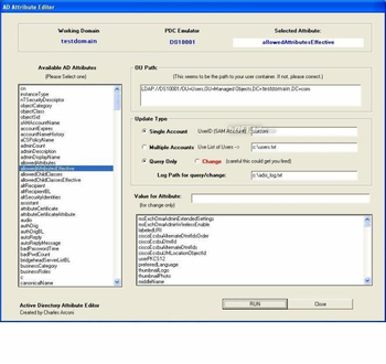 Active Directory Editor screenshot