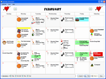 Activity Scheduler 2008 screenshot