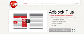 Adblock Plus for Internet Explorer screenshot