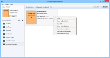 Adobe Digital Editions screenshot
