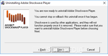Adobe Shockwave Player Uninstaller screenshot 2