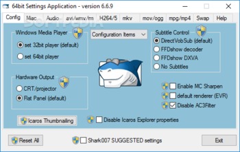 Advanced Codecs for Windows 7 / 8.1 / 10 screenshot
