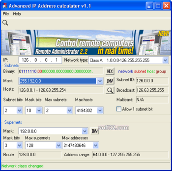 Advanced IP Address Calculator screenshot 2