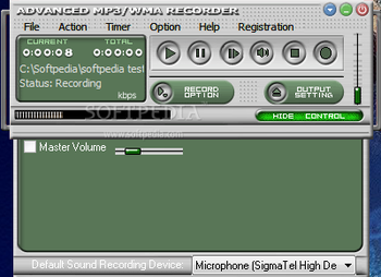 Advanced MP3 / WMA Recorder screenshot 2
