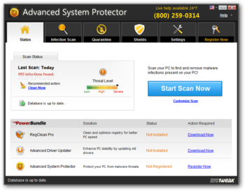 Advanced System Protector screenshot
