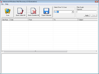 Advanced Windows  Mail  Recovery screenshot