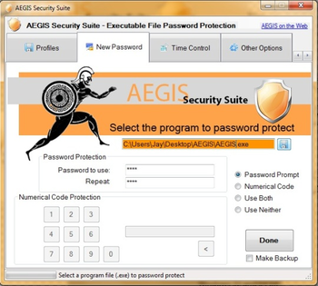 AEGIS Password Protection screenshot 4