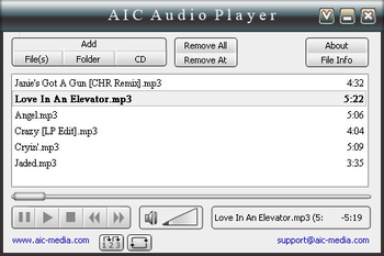 AIC Audio Player screenshot