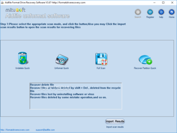 Aidfile Format Drive Recovery Software screenshot