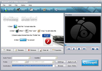 Aiseesoft FLV Video Converter screenshot
