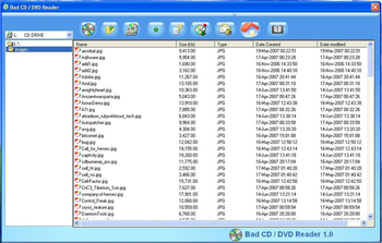 AIV BAD CD/DVD Reader screenshot