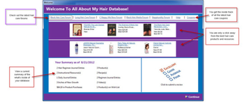 All About My Hair Database screenshot