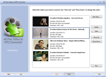 All Free Video to MP3 Converter screenshot