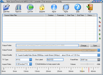 Allok QuickTime to AVI MPEG DVD Converter screenshot 6