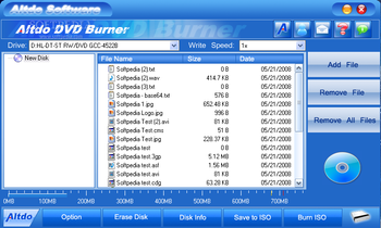 Altdo DVD Burner screenshot