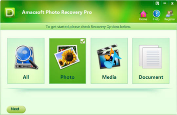 Amacsoft Photo Recovery Pro screenshot