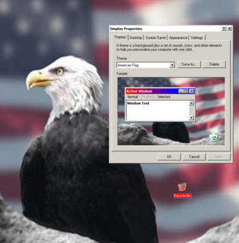 American Flag Theme screenshot 2