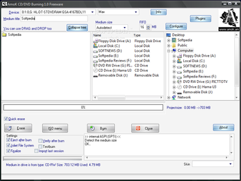 AmoK CD / DVD Burning (formerly DP CD DVD Burner) screenshot