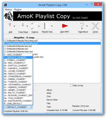 AmoK Playlist Copy screenshot 2