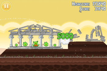 Angry Birds demo screenshot