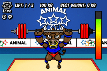 Animal Olympics - Weight Lifting screenshot
