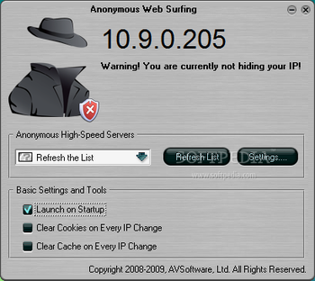 Anonymous Web Surfing screenshot