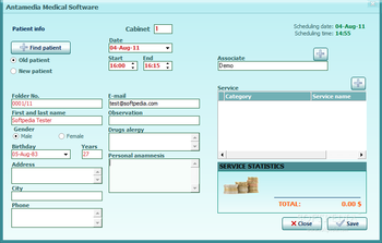 Antamedia Medical Software screenshot 2