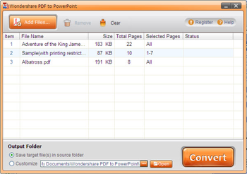 AnyBizSoft PDF to PowerPoint Converter screenshot